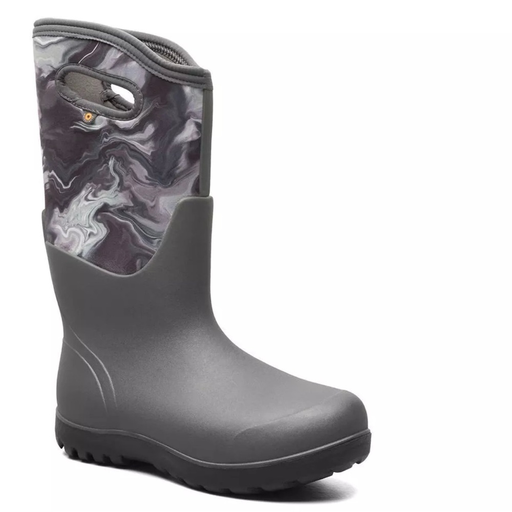 BOGS Neo Oil Twist Women's Boot - Grey/Multi Size 11 With Box